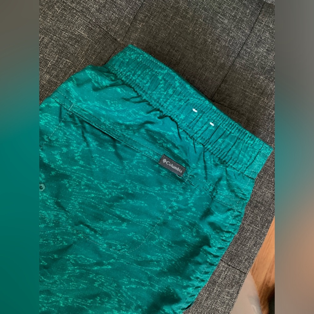 Teal Columbia Hiking Shorts